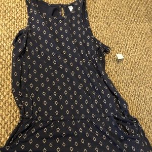 Navy blue and white romper size x-large tall